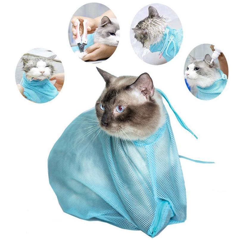 Cat Bathing Bag; cat grooming bag; Cat Shower Bag; Cat Washing Bag; Mesh Cat Shower Bag