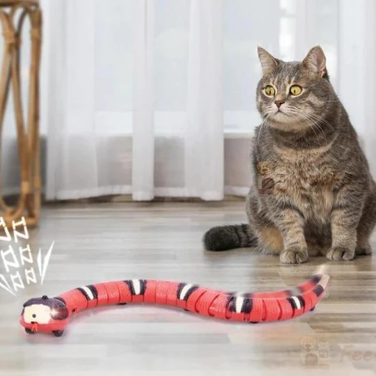 Startling Smart Snake Cat Toy - Tinker toy cat