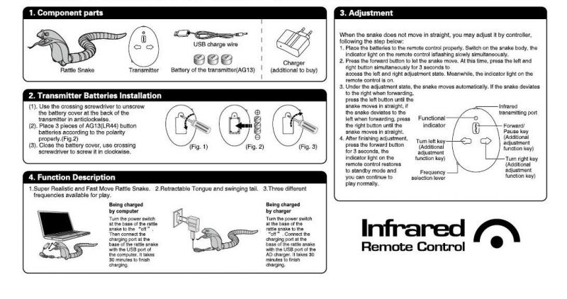 Catoq™ Remote control snake toy