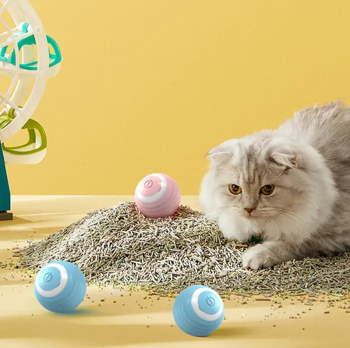 Smart Ball Cat Toy Interactive Elevating Feline Fun